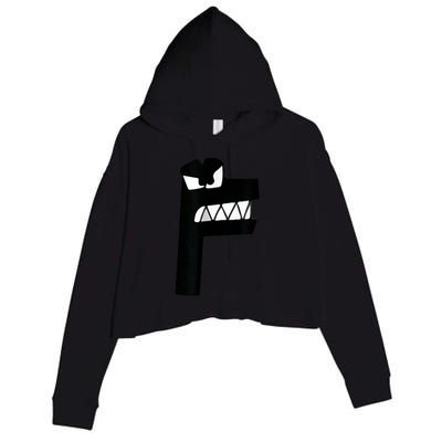 Alphabet Lore Latter F Crop Fleece Hoodie