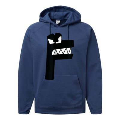 Alphabet Lore Latter F Performance Fleece Hoodie