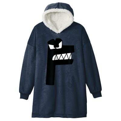 Alphabet Lore Latter F Hooded Wearable Blanket