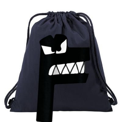 Alphabet Lore Latter F Drawstring Bag