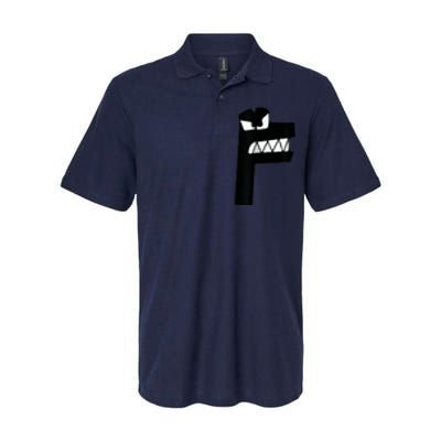 Alphabet Lore Latter F Softstyle Adult Sport Polo