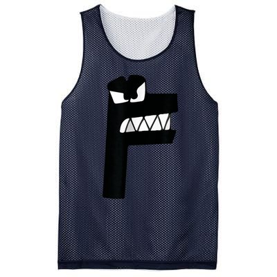 Alphabet Lore Latter F Mesh Reversible Basketball Jersey Tank