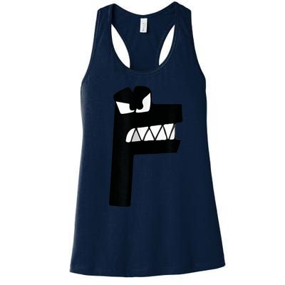 Alphabet Lore Latter F Women's Racerback Tank