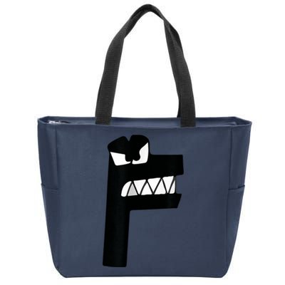 Alphabet Lore Latter F Zip Tote Bag