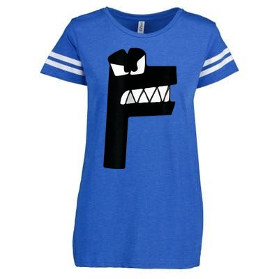 Alphabet Lore Latter F Enza Ladies Jersey Football T-Shirt