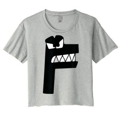 Alphabet Lore Latter F Women's Crop Top Tee