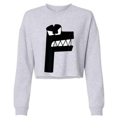 Alphabet Lore Latter F Cropped Pullover Crew