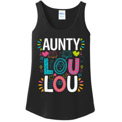 Aunty Lou Lou Best Auntie Ever Mothers Day Ladies Essential Tank