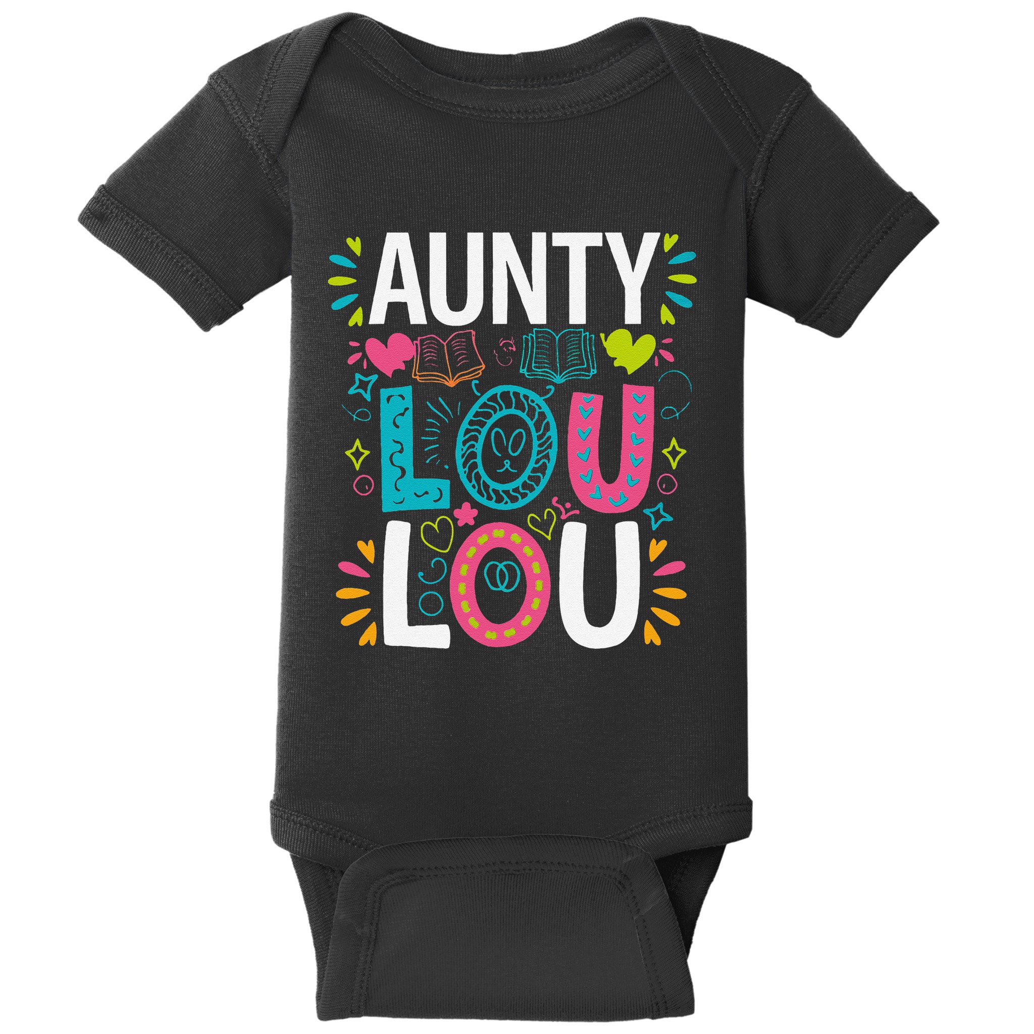 Aunty Lou Lou Best Auntie Ever Mothers Day Baby Bodysuit