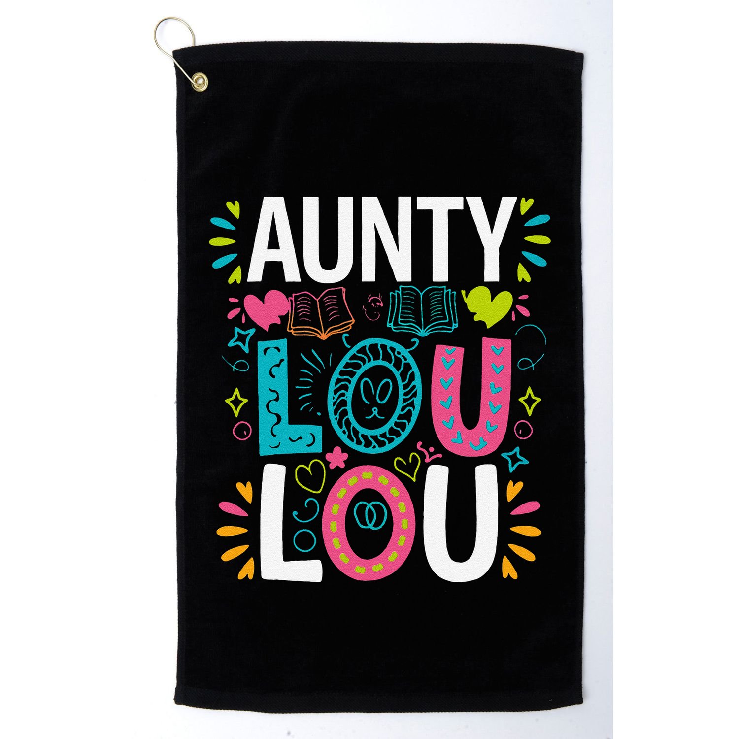 Aunty Lou Lou Best Auntie Ever Mothers Day Golf Towel