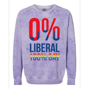 Anti Liberal LGBT Gay Cool Pro Republicans Gift Colorblast Crewneck Sweatshirt