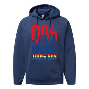 Anti Liberal LGBT Gay Cool Pro Republicans Gift Performance Fleece Hoodie