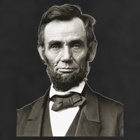 Abraham Lincoln Large Portrait Picture Cool Comfort Performance Bucket Hat