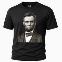 Abraham Lincoln Large Portrait Picture Cooling Performance Crew T-Shirt