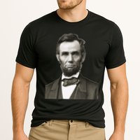 Abraham Lincoln Large Portrait Picture Cooling Performance Crew T-Shirt