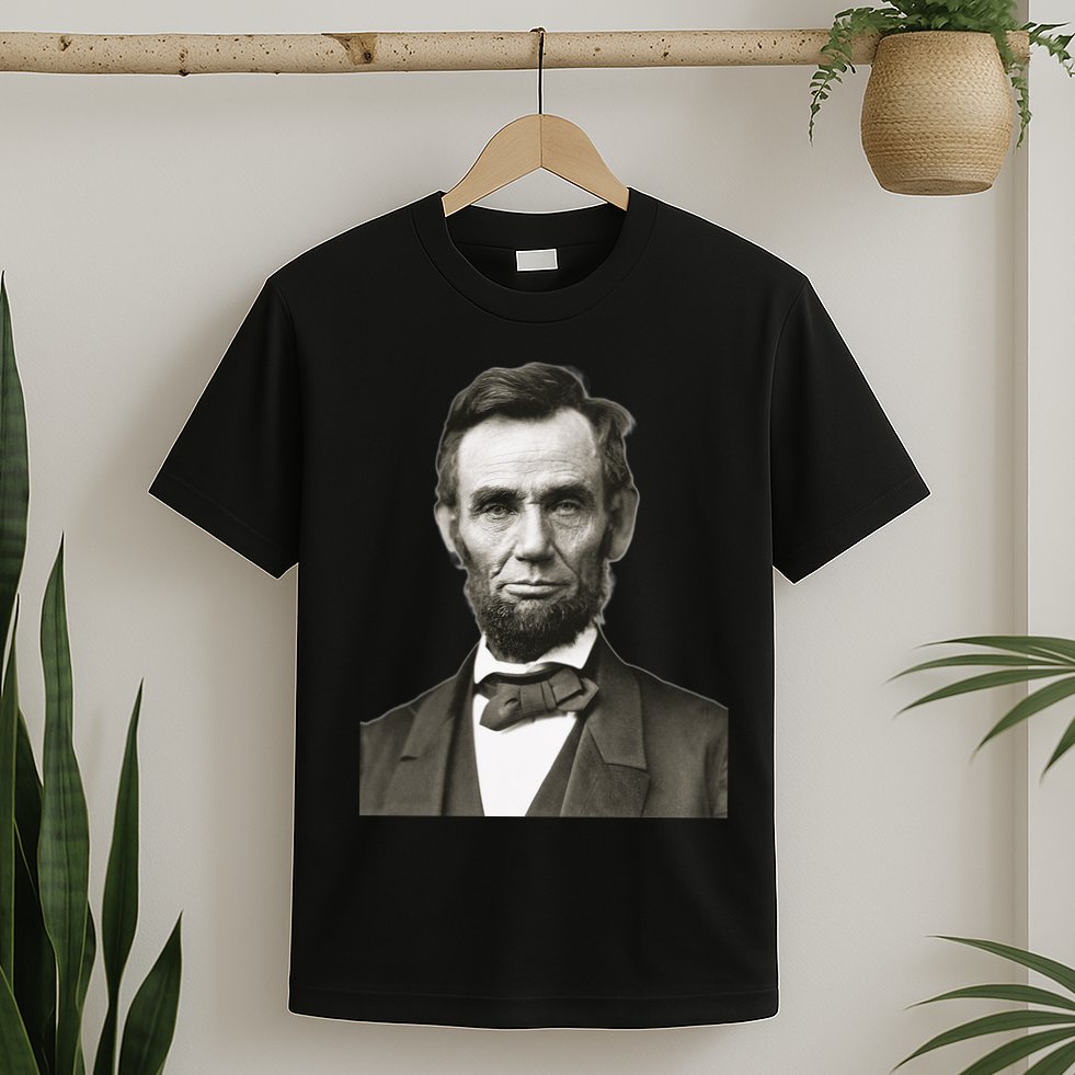 Abraham Lincoln Large Portrait Picture T-Shirt