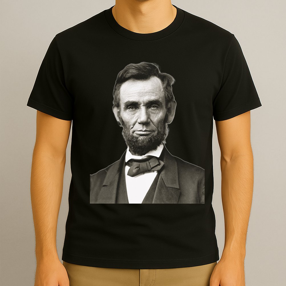 Abraham Lincoln Large Portrait Picture T-Shirt