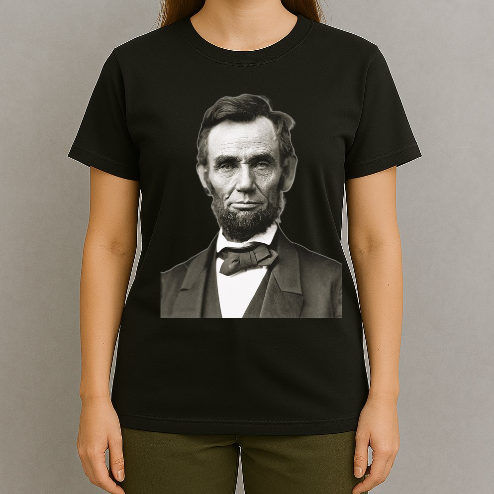 Abraham Lincoln Large Portrait Picture T-Shirt