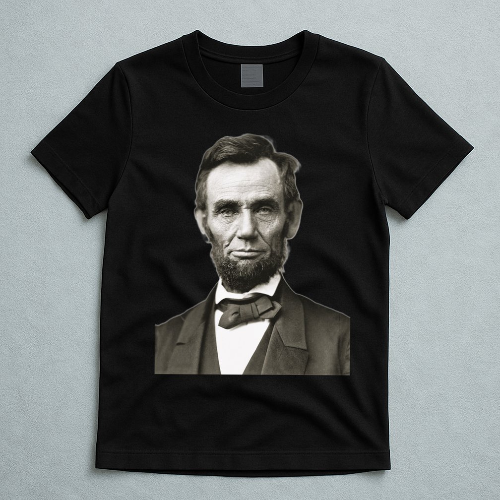 Abraham Lincoln Large Portrait Picture T-Shirt