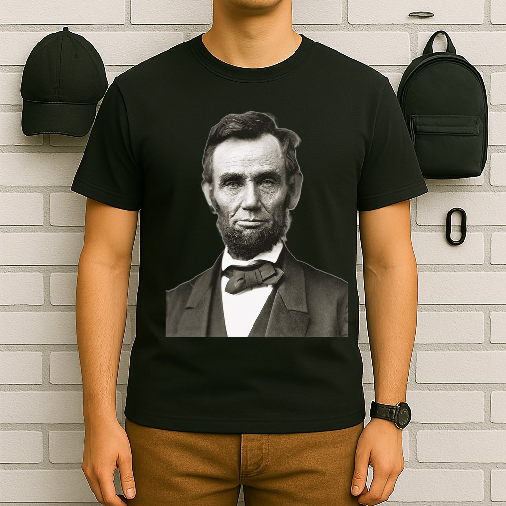 Abraham Lincoln Large Portrait Picture T-Shirt