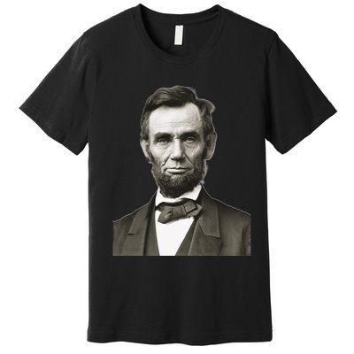 Abraham Lincoln Large Portrait Picture Premium T-Shirt
