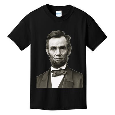 Abraham Lincoln Large Portrait Picture Kids T-Shirt