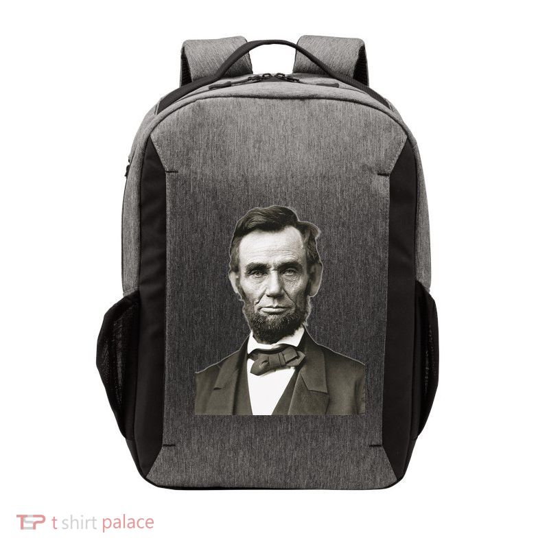 Abraham Lincoln Large Portrait Picture Vector Backpack