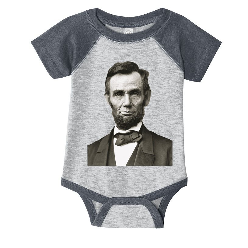 Abraham Lincoln Large Portrait Picture Infant Baby Jersey Bodysuit
