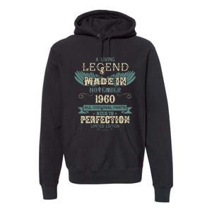 A Living Legend Born In November 1960 – Happy Birthday Premium Hoodie