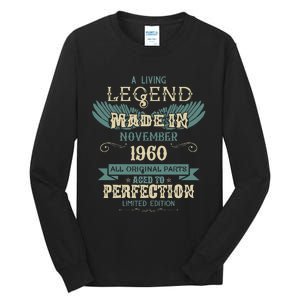 A Living Legend Born In November 1960 – Happy Birthday Tall Long Sleeve T-Shirt