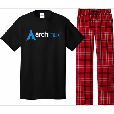 Arch Linux Lover Light Tagline And Blue Pajama Set