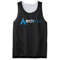 Arch Linux Lover Light Tagline And Blue Mesh Reversible Basketball Jersey Tank