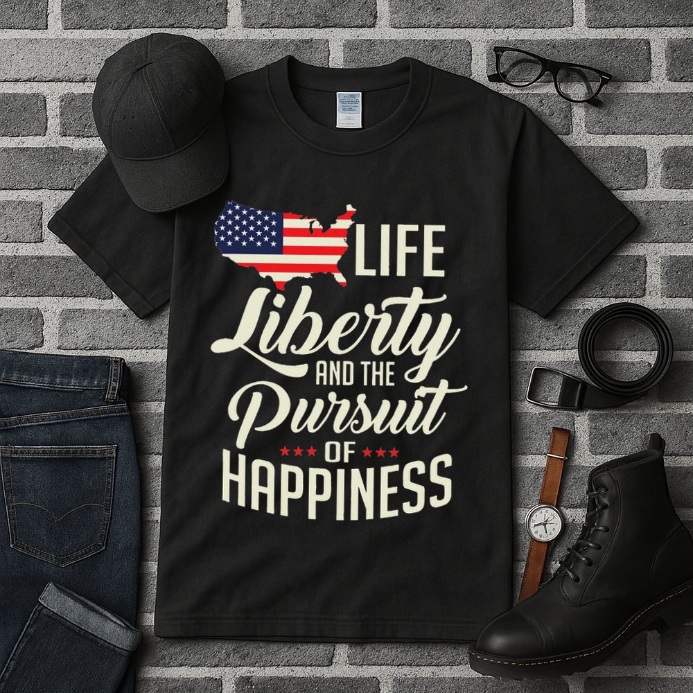 America Life Liberty And The Pursuit Of Happiness Tall T-Shirt