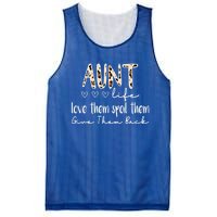 Aunt Life Love Them Spoil Them Give Them Back Aunt Quote Cute Gift Mesh Reversible Basketball Jersey Tank