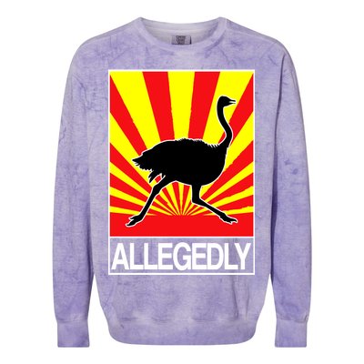 Allegedly Ostrich Colorblast Crewneck Sweatshirt