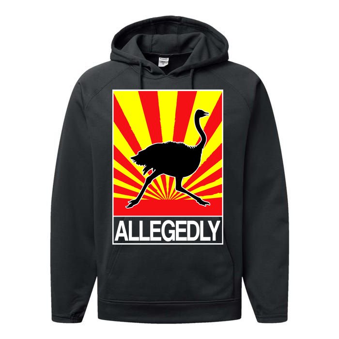 Allegedly Ostrich Performance Fleece Hoodie