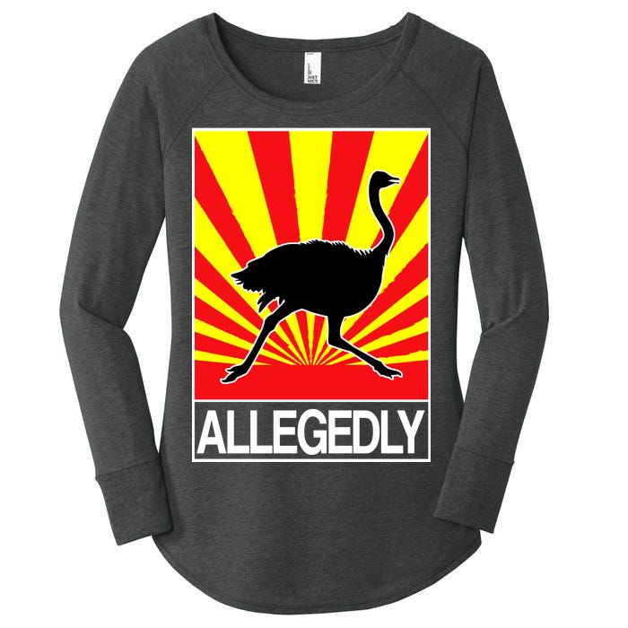 Allegedly Ostrich Women's Perfect Tri Tunic Long Sleeve Shirt