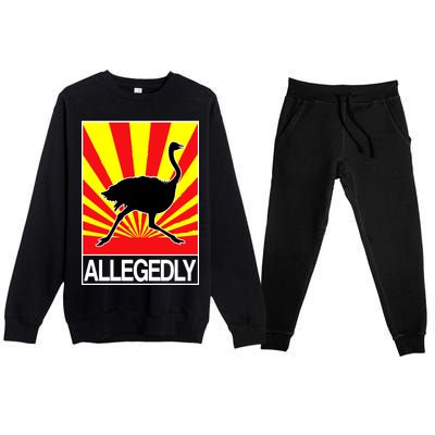 Allegedly Ostrich Premium Crewneck Sweatsuit Set