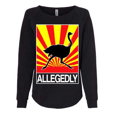 Allegedly Ostrich Womens California Wash Sweatshirt