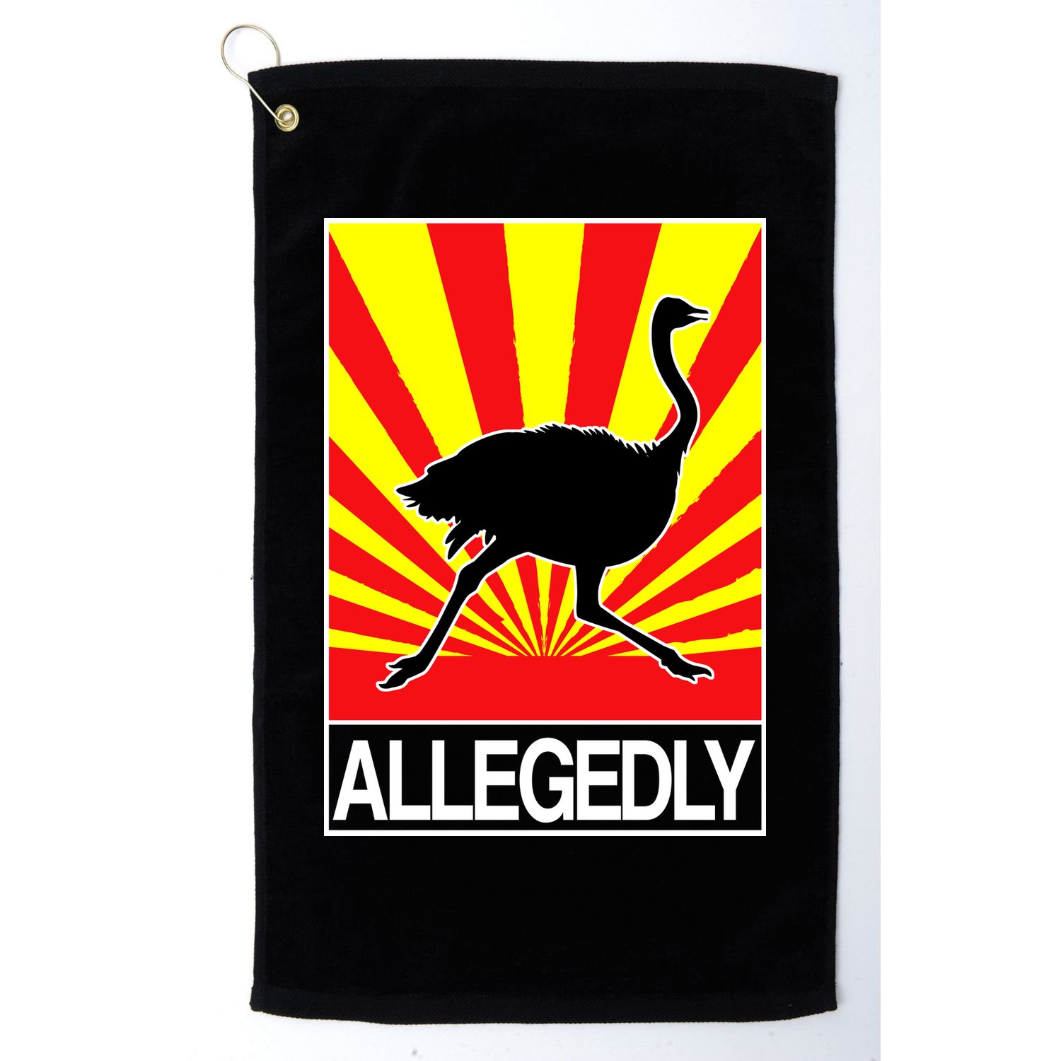 Allegedly Ostrich Golf Towel