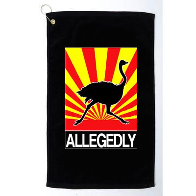 Allegedly Ostrich Platinum Collection Golf Towel