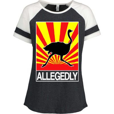 Allegedly Ostrich Enza Ladies Jersey Colorblock Tee