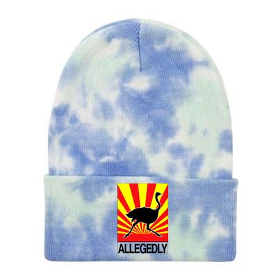 Allegedly Ostrich Tie Dye 12in Knit Beanie