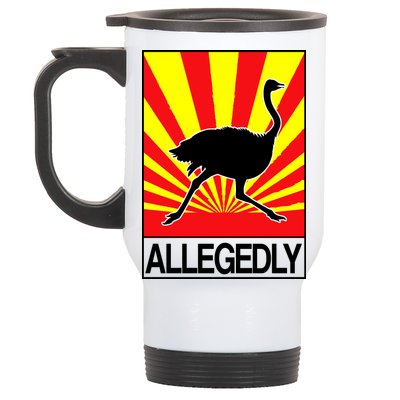 Allegedly Ostrich Stainless Steel Travel Mug