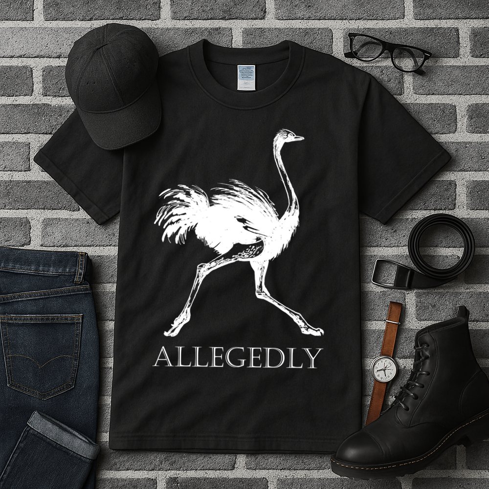 Allegedly Ostrich Flightless Bird Tall T-Shirt