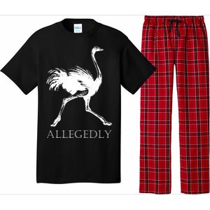 Allegedly Ostrich Flightless Bird Pajama Set