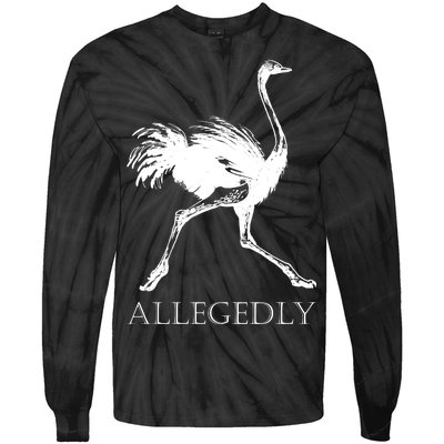 Allegedly Ostrich Flightless Bird Tie-Dye Long Sleeve Shirt