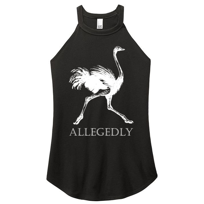 Allegedly Ostrich Flightless Bird Women's Perfect Tri Rocker Tank