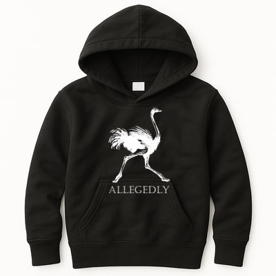 Allegedly Ostrich Flightless Bird Kids Hoodie