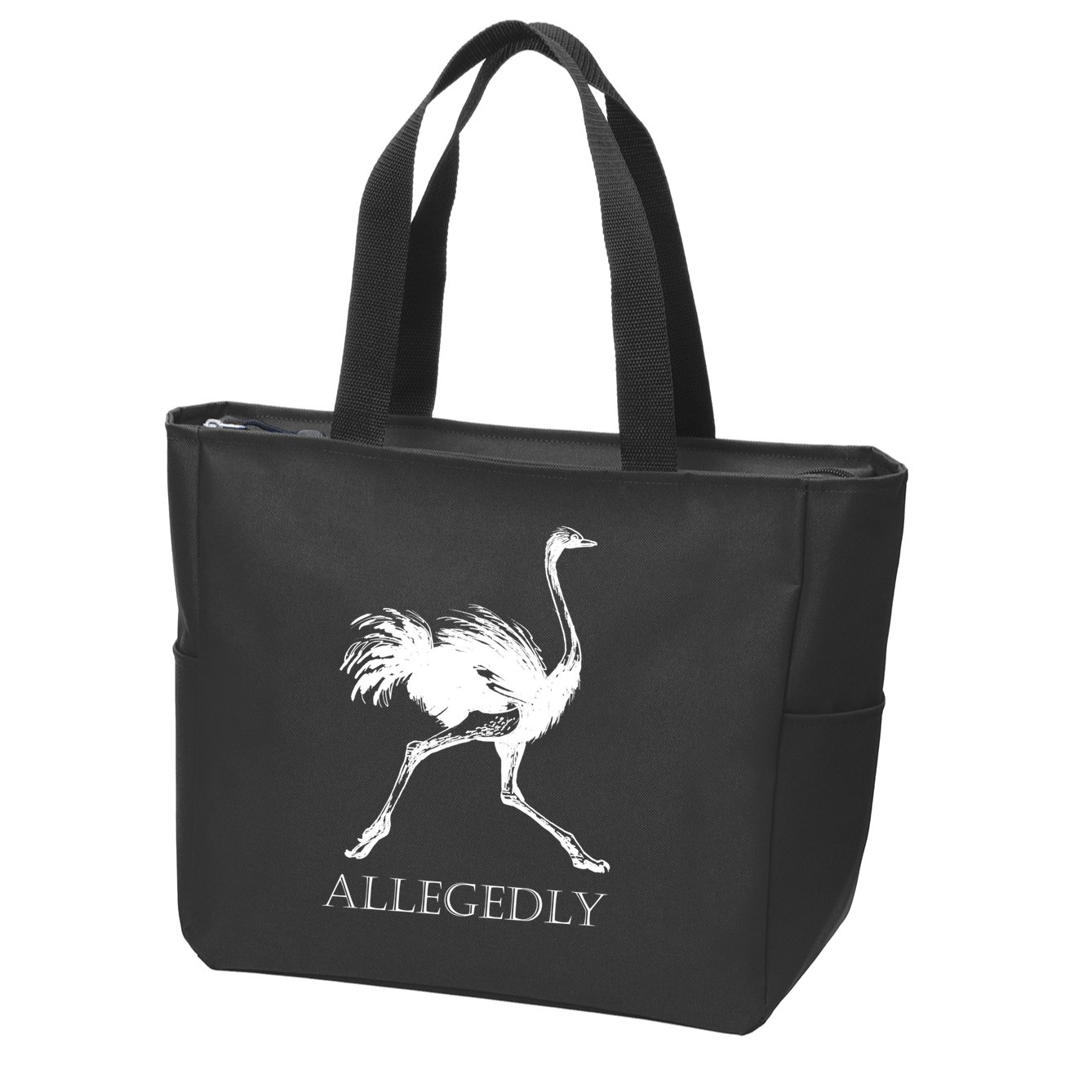 Allegedly Ostrich Flightless Bird Zip Tote Bag